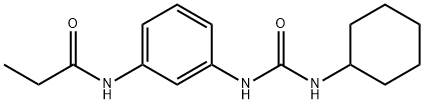N-(3-{[(cyclohexylamino)carbonyl]amino}phenyl)propanamide 结构式