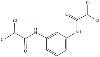 2,2-dichloro-N-{3-[(dichloroacetyl)amino]phenyl}acetamide 结构式