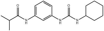 N-(3-{[(cyclohexylamino)carbonyl]amino}phenyl)-2-methylpropanamide 结构式