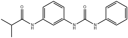 N-{3-[(anilinocarbonyl)amino]phenyl}-2-methylpropanamide 结构式