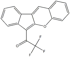 2,2,2-trifluoro-1-indeno[2,1-b]chromen-6-ylethanone 结构式