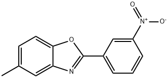 2-{3-nitrophenyl}-5-methyl-1,3-benzoxazole 结构式