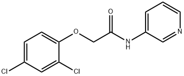 2-(2,4-dichlorophenoxy)-N-(3-pyridinyl)acetamide 结构式