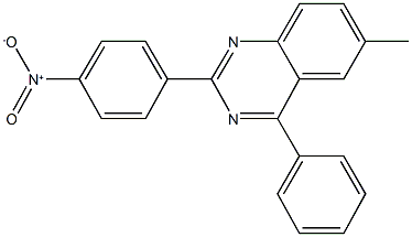2-{4-nitrophenyl}-6-methyl-4-phenylquinazoline 结构式