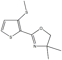 2-(4,4-dimethyl-4,5-dihydro-1,3-oxazol-2-yl)-3-thienyl methyl sulfide 结构式