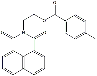 2-(1,3-dioxo-1H-benzo[de]isoquinolin-2(3H)-yl)ethyl 4-methylbenzoate 结构式