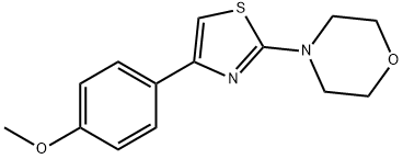 4-(4-(4-甲氧基苯基)噻唑-2-基)吗啉 结构式