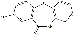 2-chlorodibenzo[b,f][1,4]thiazepine-11(10H)-thione 结构式