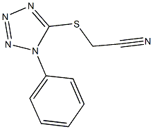 [(1-phenyl-1H-tetraazol-5-yl)sulfanyl]acetonitrile 结构式