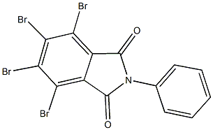 4,5,6,7-tetrabromo-2-phenyl-1H-isoindole-1,3(2H)-dione 结构式