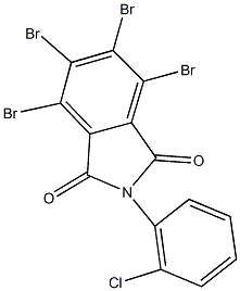 4,5,6,7-tetrabromo-2-(2-chlorophenyl)-1H-isoindole-1,3(2H)-dione 结构式