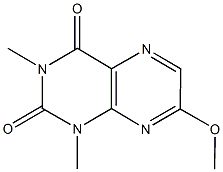 7-methoxy-1,3-dimethyl-2,4(1H,3H)-pteridinedione 结构式