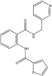 N-(2-{[(3-pyridinylmethyl)amino]carbonyl}phenyl)-2-furamide 结构式