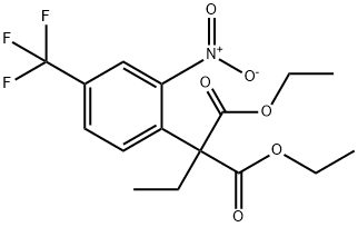 diethyl 2-ethyl-2-[2-nitro-4-(trifluoromethyl)phenyl]malonate 结构式