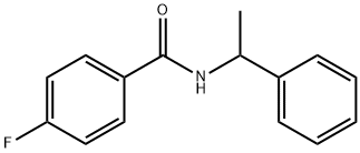 4-fluoro-N-(1-phenylethyl)benzamide 结构式
