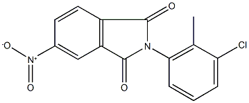 2-(3-chloro-2-methylphenyl)-5-nitro-1H-isoindole-1,3(2H)-dione 结构式