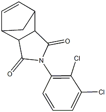 4-(2,3-dichlorophenyl)-4-azatricyclo[5.2.1.0~2,6~]dec-8-ene-3,5-dione 结构式