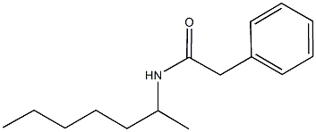 N-(1-methylhexyl)-2-phenylacetamide 结构式