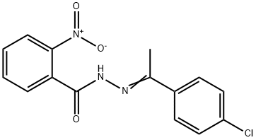 N'-[1-(4-chlorophenyl)ethylidene]-2-nitrobenzohydrazide 结构式