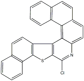 6-chloronaphtho[1,2-f]naphtho[2',1':4,5]thieno[2,3-c]quinoline 结构式