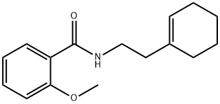 N-[2-(1-cyclohexen-1-yl)ethyl]-2-methoxybenzamide 结构式