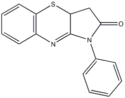 1-phenyl-3,3a-dihydropyrrolo[3,2-b][1,4]benzothiazin-2(1H)-one 结构式