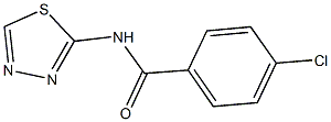 4-chloro-N-(1,3,4-thiadiazol-2-yl)benzamide 结构式