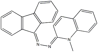 9H-fluoren-9-one (1-methyl-2(1H)-quinolinylidene)hydrazone 结构式