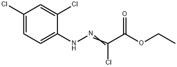 2-氯-2-[(2,4-二氯苯基)亚肼基]乙酸乙酯 结构式