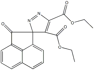 diethyl 1(2H)-oxospiro[acenaphthylene-2,3'-(3'H)-pyrazole]-4',5'-dicarboxylate 结构式