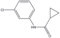 N-(3-chlorophenyl)cyclopropanecarboxamide 结构式