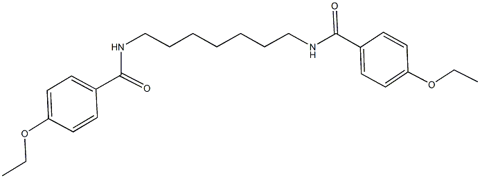 4-ethoxy-N-{7-[(4-ethoxybenzoyl)amino]heptyl}benzamide 结构式