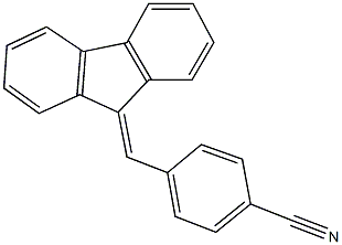 4-(9H-fluoren-9-ylidenemethyl)benzonitrile 结构式