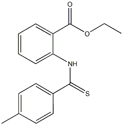 ethyl 2-[(4-methylbenzothioyl)amino]benzoate 结构式