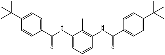 4-tert-butyl-N-{3-[(4-tert-butylbenzoyl)amino]-2-methylphenyl}benzamide 结构式