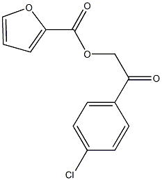 2-(4-chlorophenyl)-2-oxoethyl 2-furoate 结构式