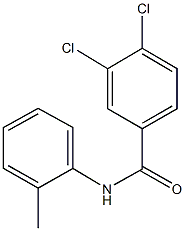 3,4-dichloro-N-(2-methylphenyl)benzamide 结构式