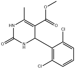 methyl 4-(2,6-dichlorophenyl)-6-methyl-2-oxo-1,2,3,4-tetrahydropyrimidine-5-carboxylate 结构式