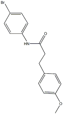 N-(4-bromophenyl)-3-(4-methoxyphenyl)propanamide 结构式