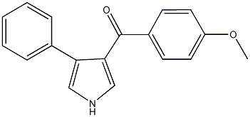 (4-methoxyphenyl)(4-phenyl-1H-pyrrol-3-yl)methanone 结构式