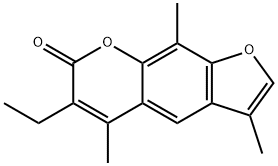 6-ethyl-3,5,9-trimethyl-7H-furo[3,2-g]chromen-7-one 结构式