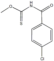 O-methyl 4-chlorobenzoylthiocarbamate 结构式