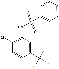 N-[2-chloro-5-(trifluoromethyl)phenyl]benzenesulfonamide 结构式