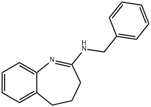 N-benzyl-4,5-dihydro-3H-1-benzazepin-2-amine 结构式