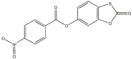 2-oxo-1,3-benzoxathiol-6-yl 4-nitrobenzoate 结构式