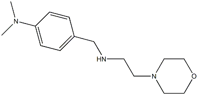 N-[4-(dimethylamino)benzyl]-N-[2-(4-morpholinyl)ethyl]amine 结构式