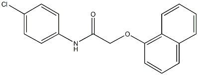 N-(4-chlorophenyl)-2-(1-naphthyloxy)acetamide 结构式