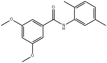 N-(2,5-dimethylphenyl)-3,5-dimethoxybenzamide 结构式