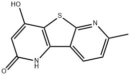 4-hydroxy-7-methylpyrido[2',3':4,5]thieno[2,3-b]pyridin-2(1H)-one 结构式