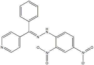 phenyl(4-pyridinyl)methanone {2,4-bisnitrophenyl}hydrazone 结构式